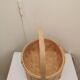 Wooden basket with slats