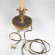 Lampe à poser bronze bougie éléctrifié