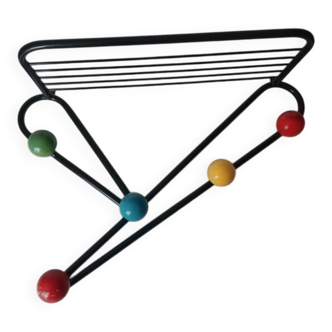 Vintage wall coat rack Roger Feraud 1958