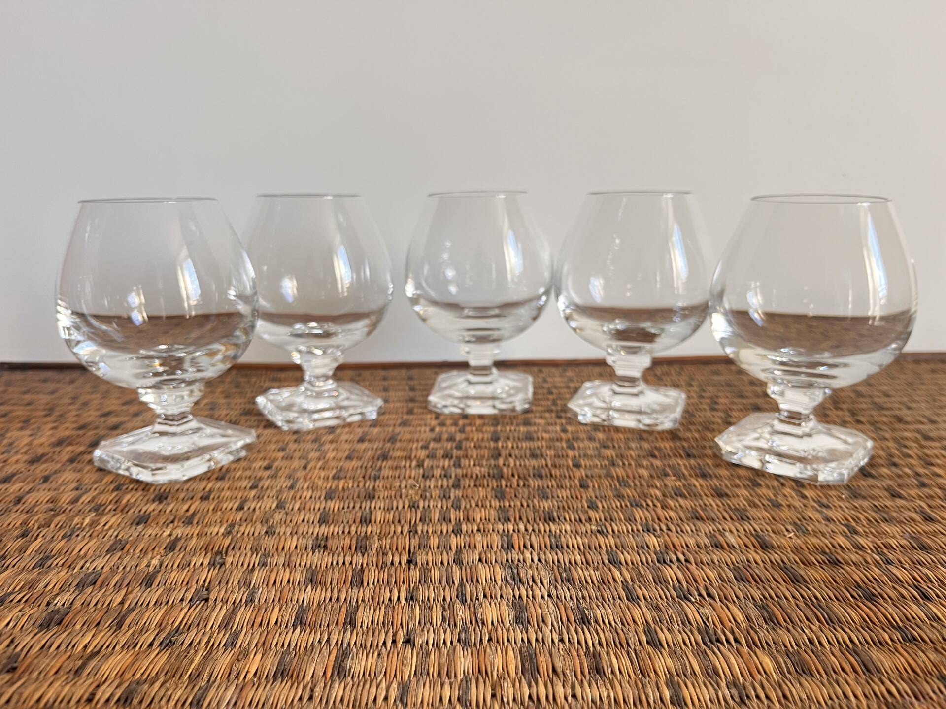 Crystal digestif glasses