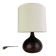 Vintage stoneware globe lamp, 1960s