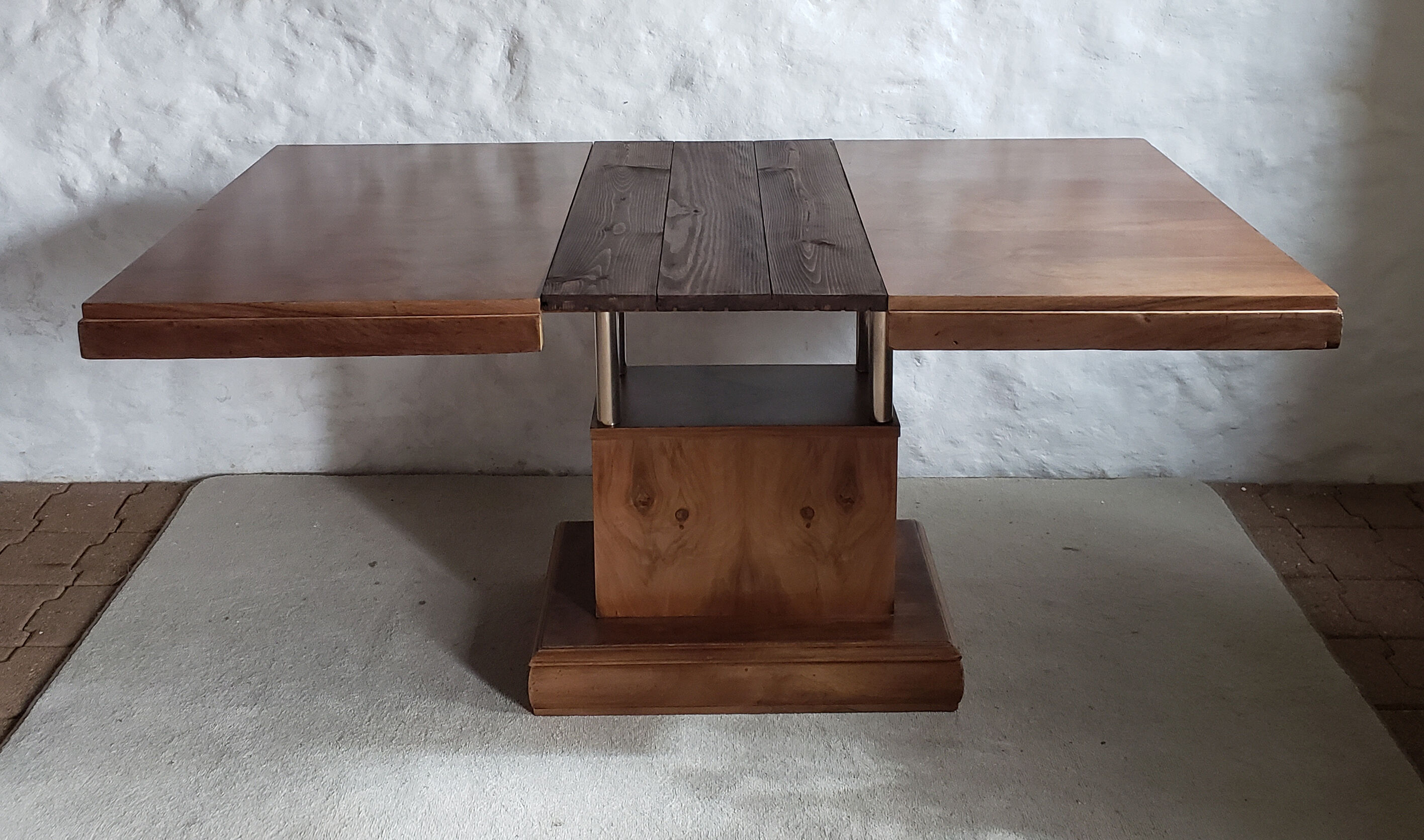 Walnut art-deco table