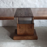 Walnut art-deco table