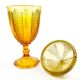 Bonbonnière Art Déco, verre pressé, Ząbkowice, Pologne, années 1970