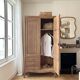 Armoire Parisienne en chêne brut 
