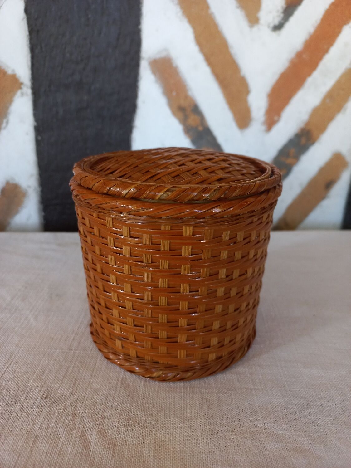 Vintage wicker box