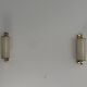 Art Deco wall lights in opaline glass and brass, 1940s, Germany