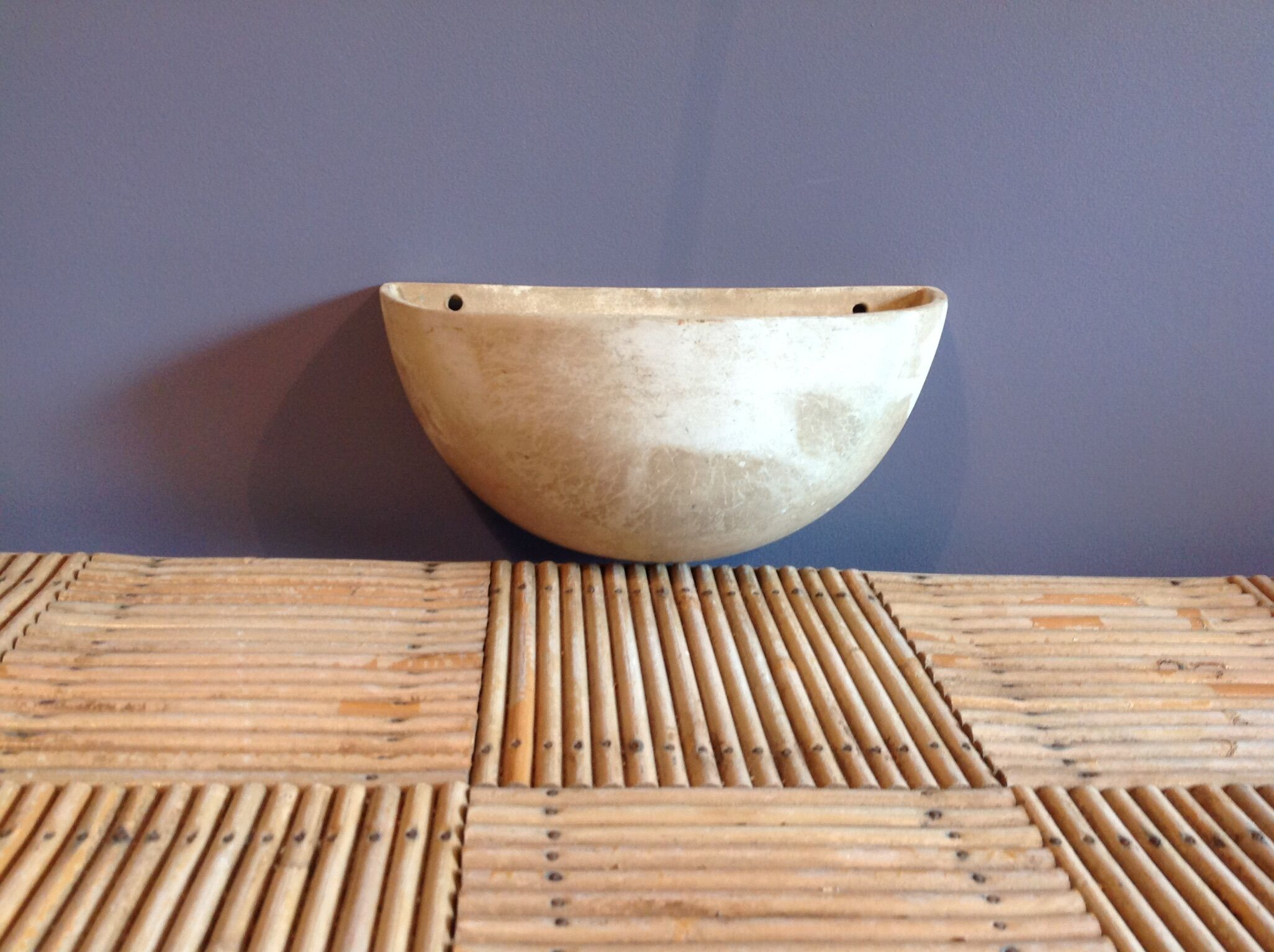 Pottery plant holder