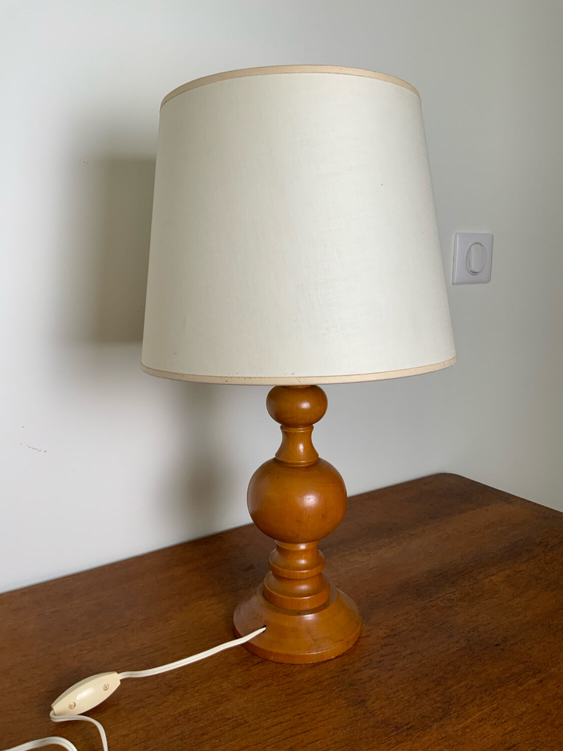 Vintage wooden lamp