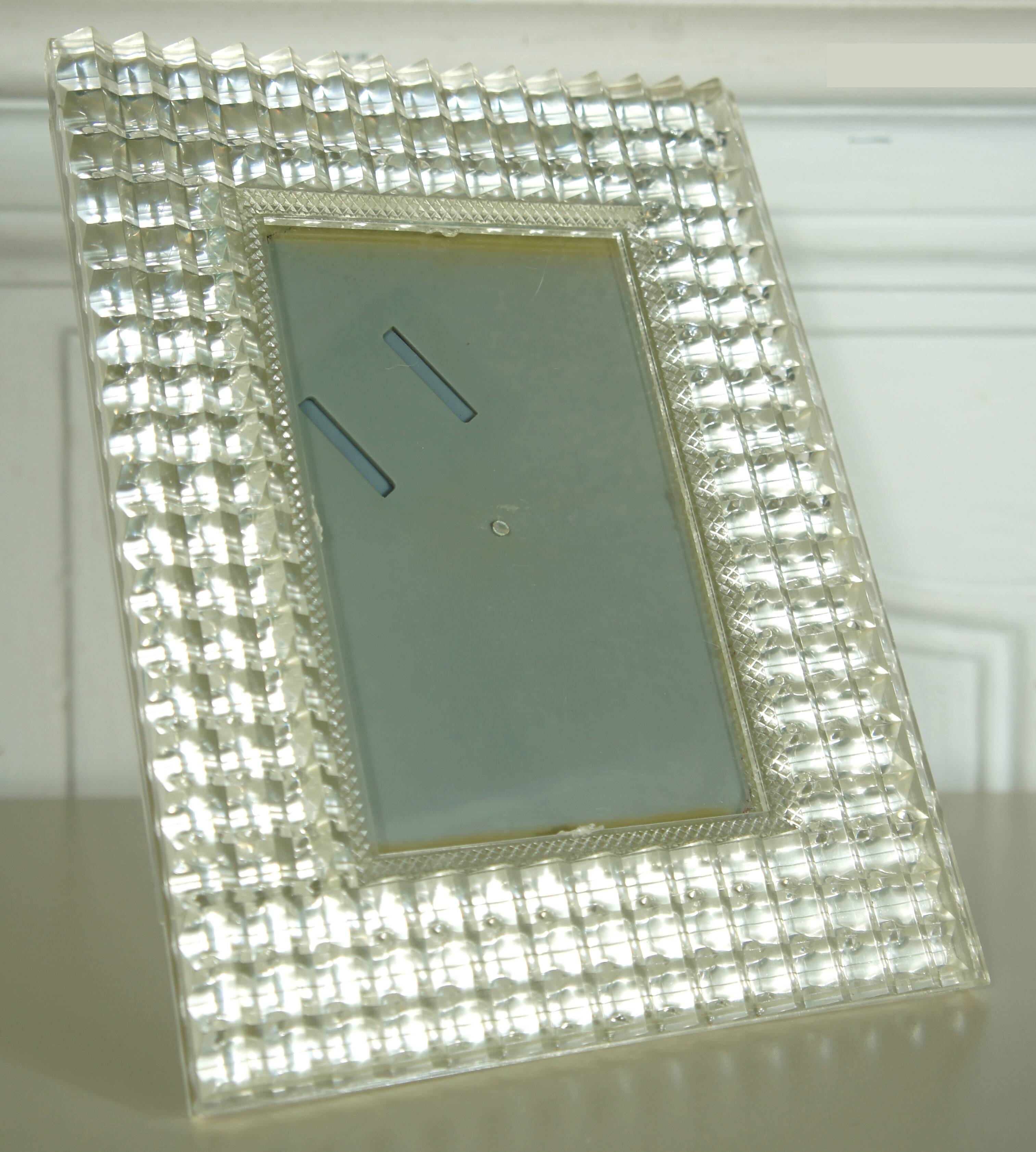 Plexiglas "diamond" frame 1970