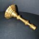 Antique 18th-century octagonal cut-out bronze candlestick in the Louis XIV style.