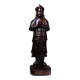 Asian statuette, popular art in carved monoxyle wood, vintage 1930-1960.