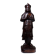 Asian statuette, popular art in carved monoxyle wood, vintage 1930-1960.