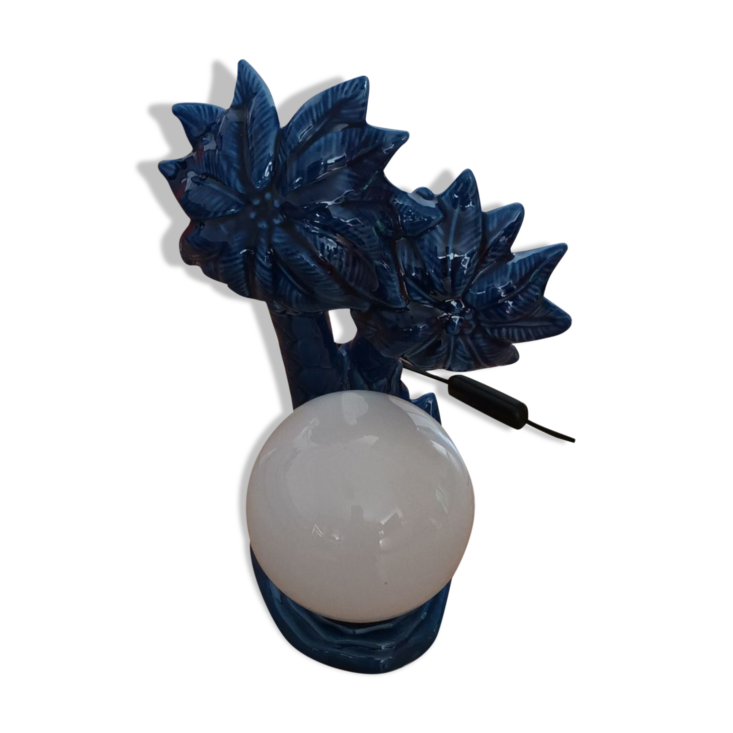 Vintage ceramic palm lamp