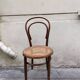 Vintage Fishel bistro chair in curved wood