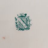 Assiette à dessert en porcelaine décor Minton 235, Sarreguemines