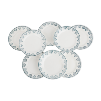 Set of 8 plates Digoin