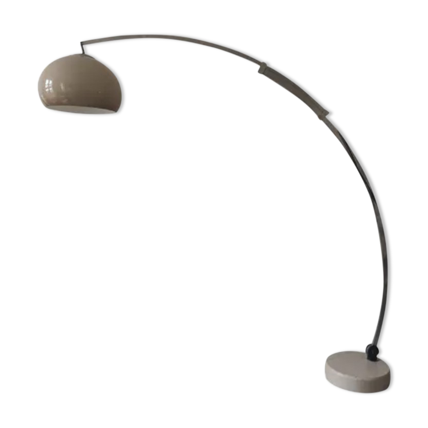 Adjustable arc floor lamp by harvey guzzini, 1970