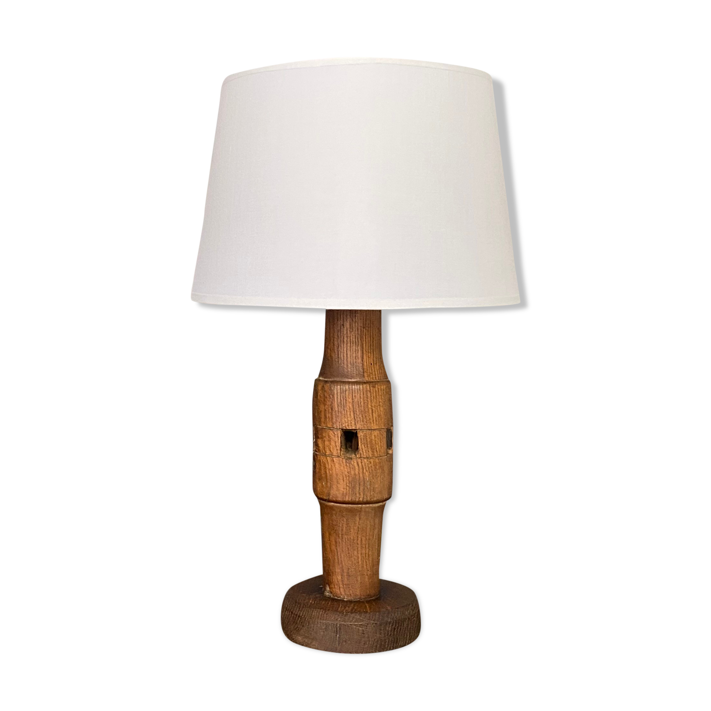 Modernist vintage wood lamp