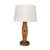 Lampe bois vintage moderniste