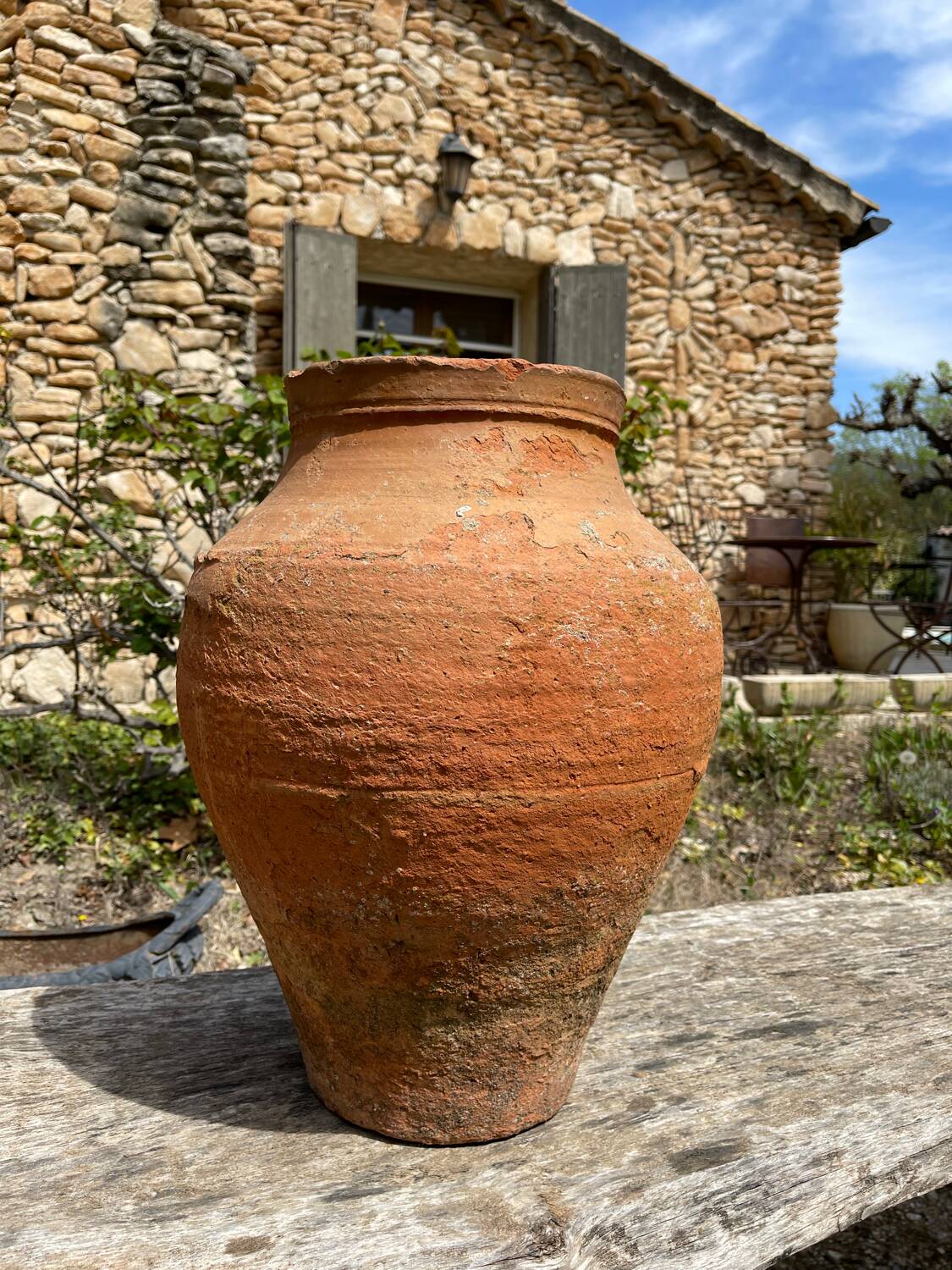 Terracotta pottery jar