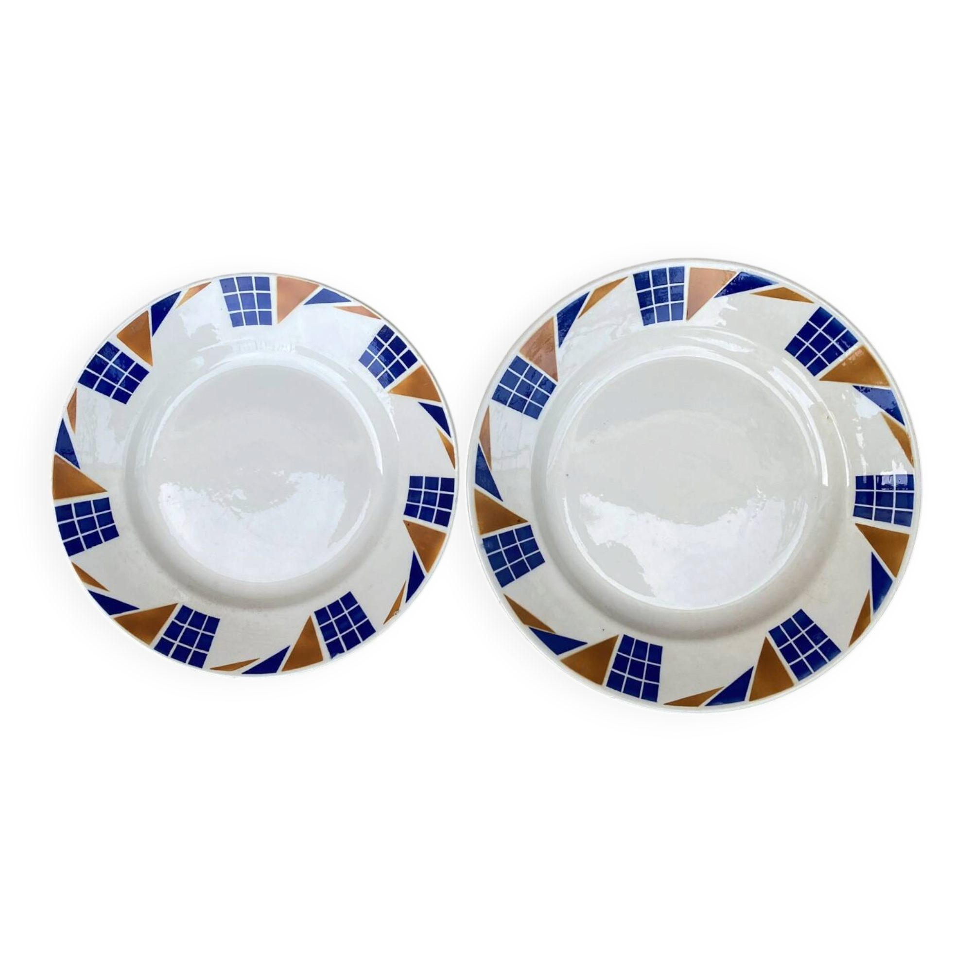 Assiettes de service Badonviller Congo