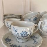Service thé « Fleurs bleues » porcelaine Allemande
