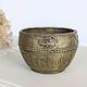 Vintage Brass Bowl Fish Scorpion Woven Texture