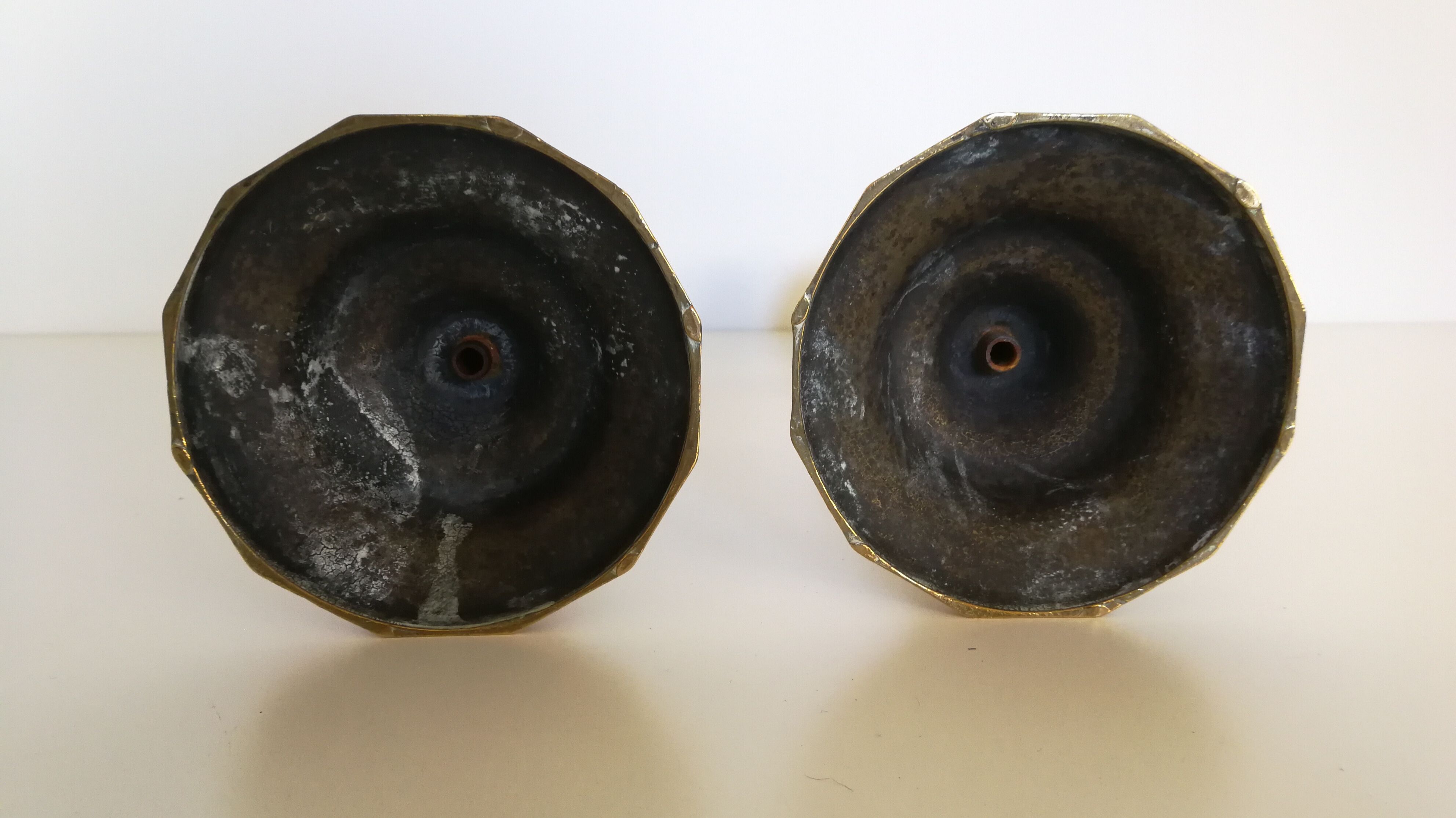 Pair of brass candlestick