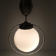 Opaline light hanging lamp with pulley