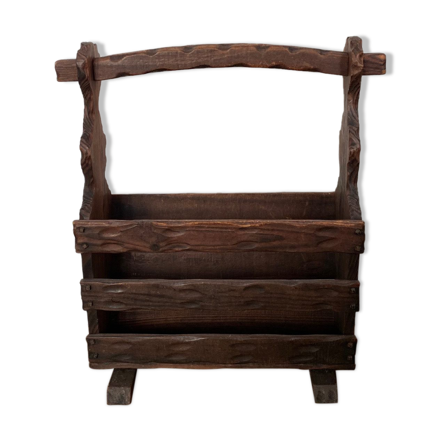 Raw wood review door