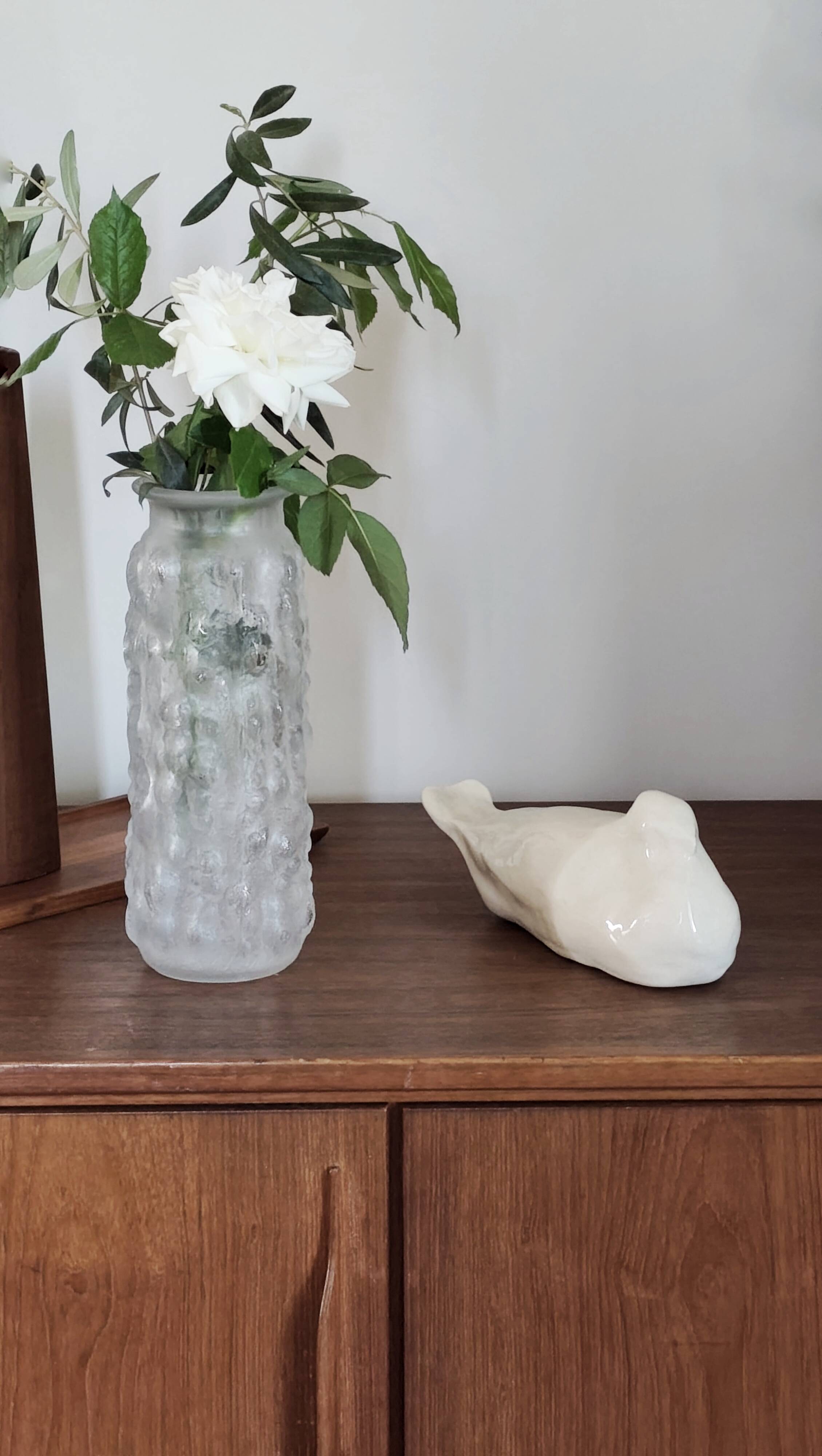 Vintage Scandinavian glass vase