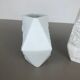 Ensemble de 2 vases originaux de porcelaine d'art d'art d'OP par AK Kaiser Allemagne années 70