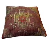Vintage turkish kilim cushion cover , 55 x 55 cm