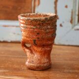 Mug en grès pyrite signée La Borne