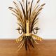 Large Gilded Italian Hollywood Regency Metal Wall Lamp by Hans Kögl