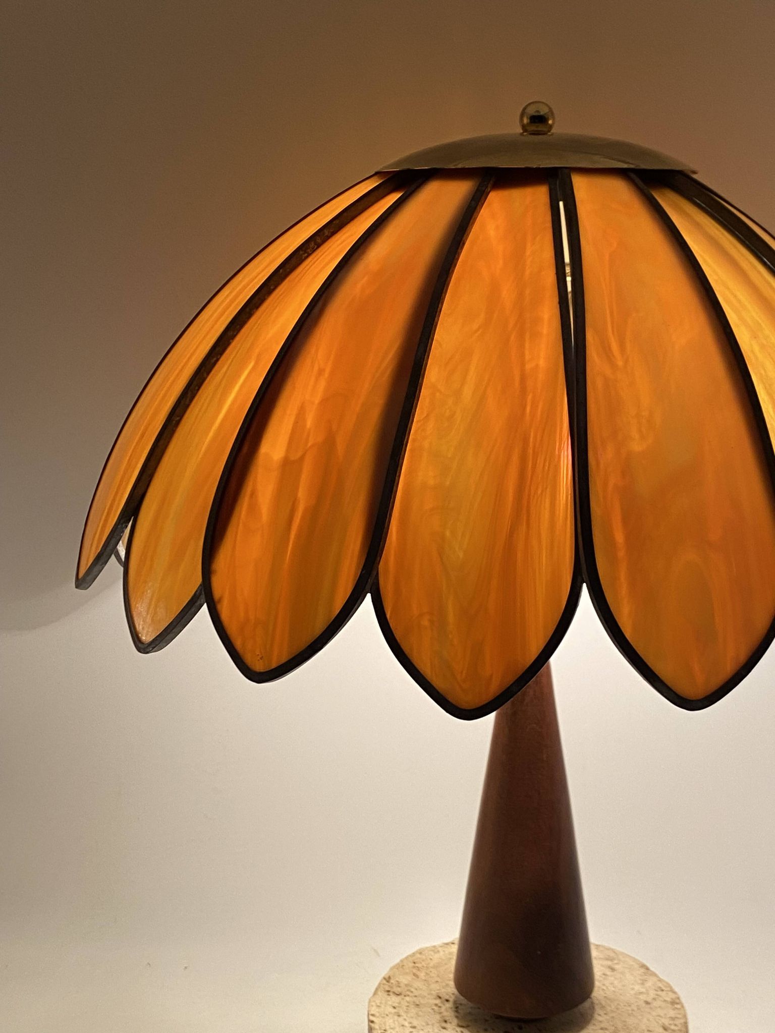 Hollywood regency important table lamp, Italy 1970 ca.