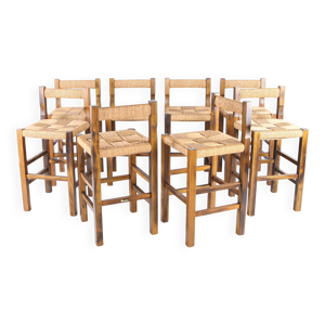 suite de 8 tabourets