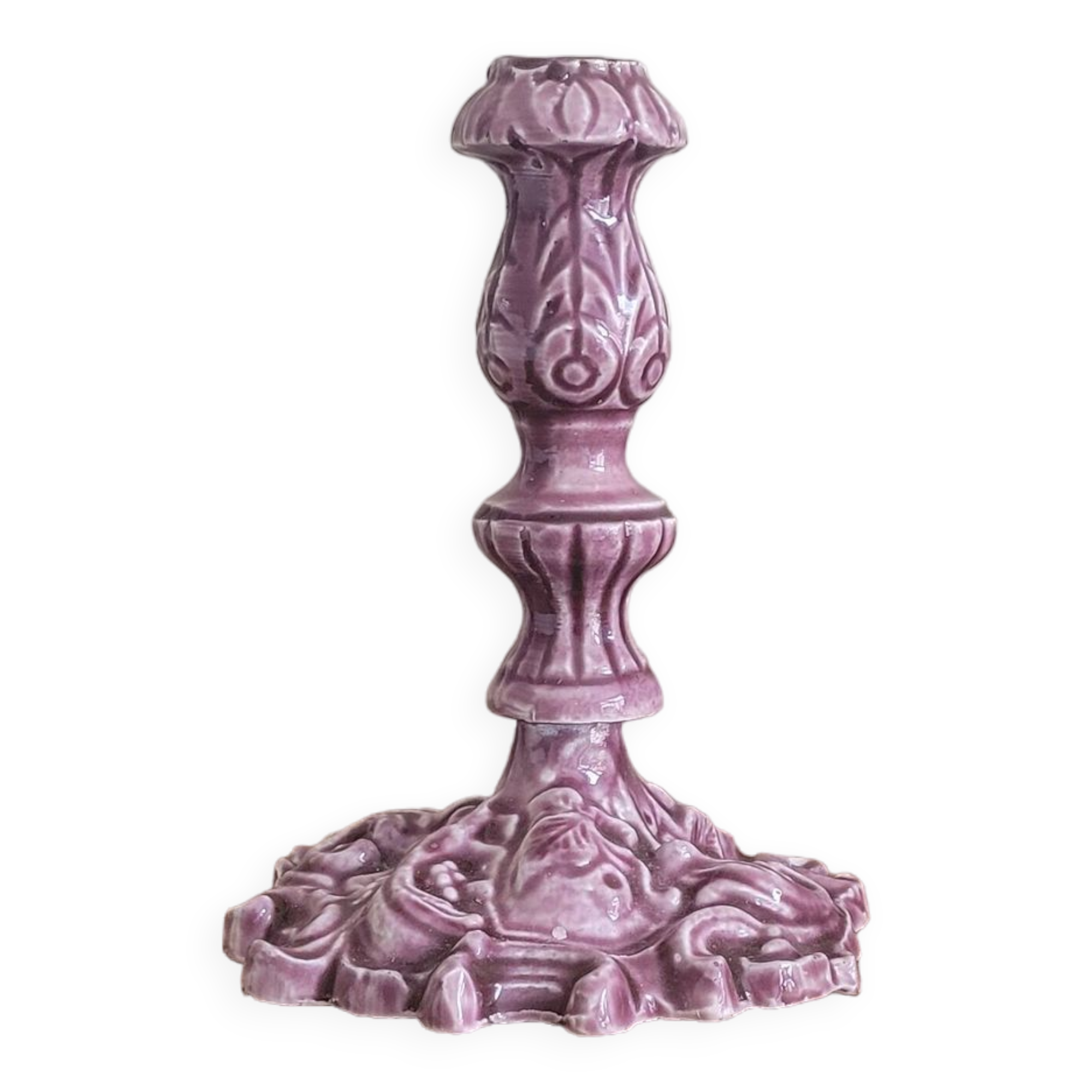 La Redoute x Selency ceramic candle holder 09 mauve