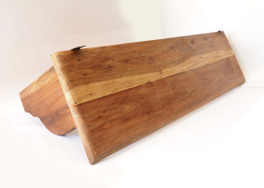 Wooden kitchen shelf