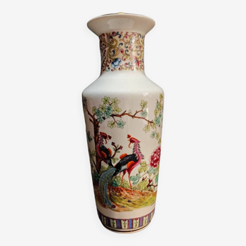 Peacock vase