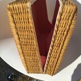 Natural wicker case 30x40cm inner fabric