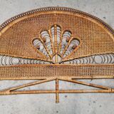 Emmanuelle peacock rattan and cane headboard 1960