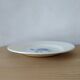 Round serving dish Digoin Sarreguemines Blue roses