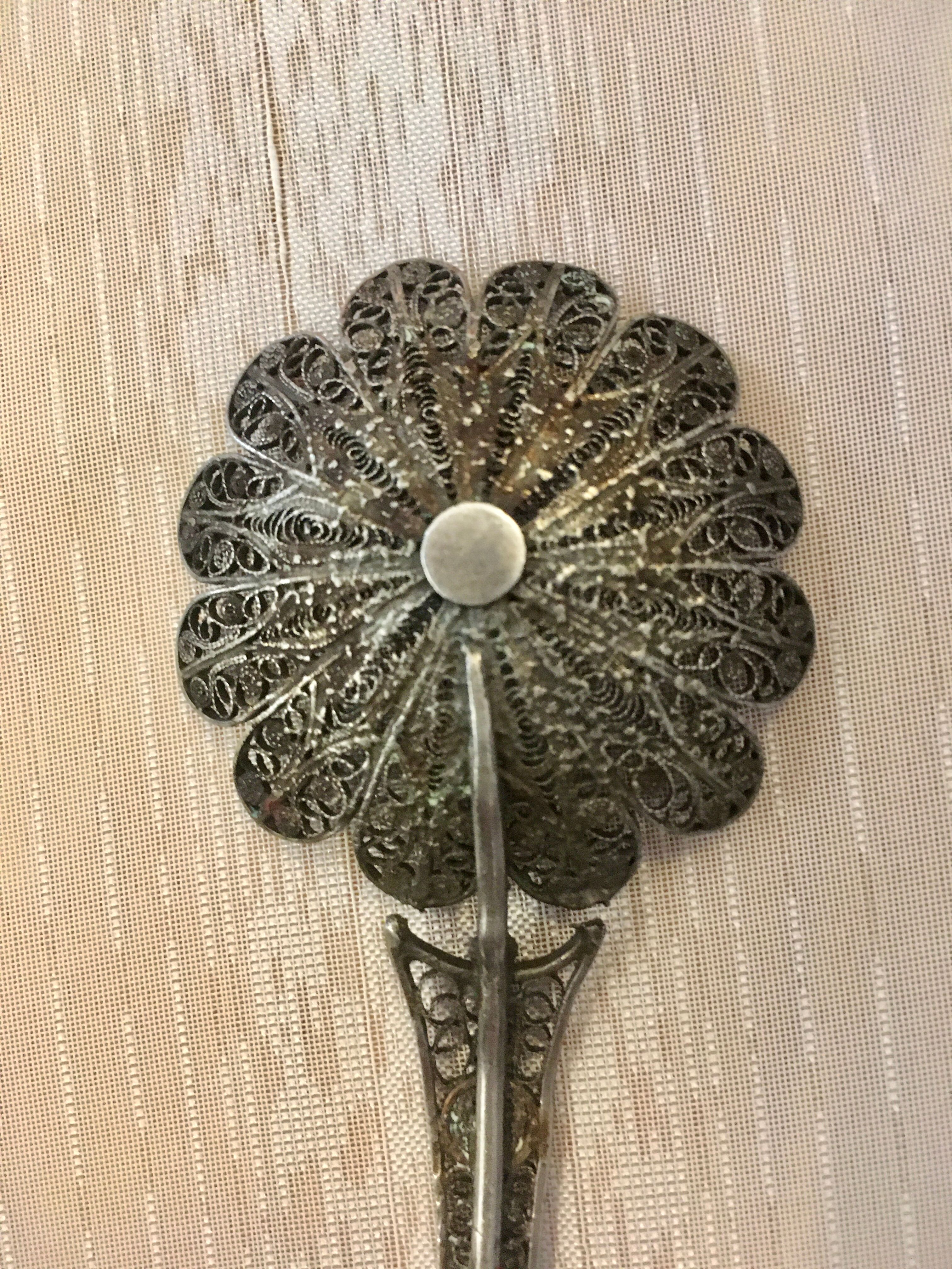 silver sprinkler spoon