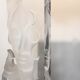 Extraordinary Mid-Century Modern Buddha Lucite and Brass Table Lamp, 1970s