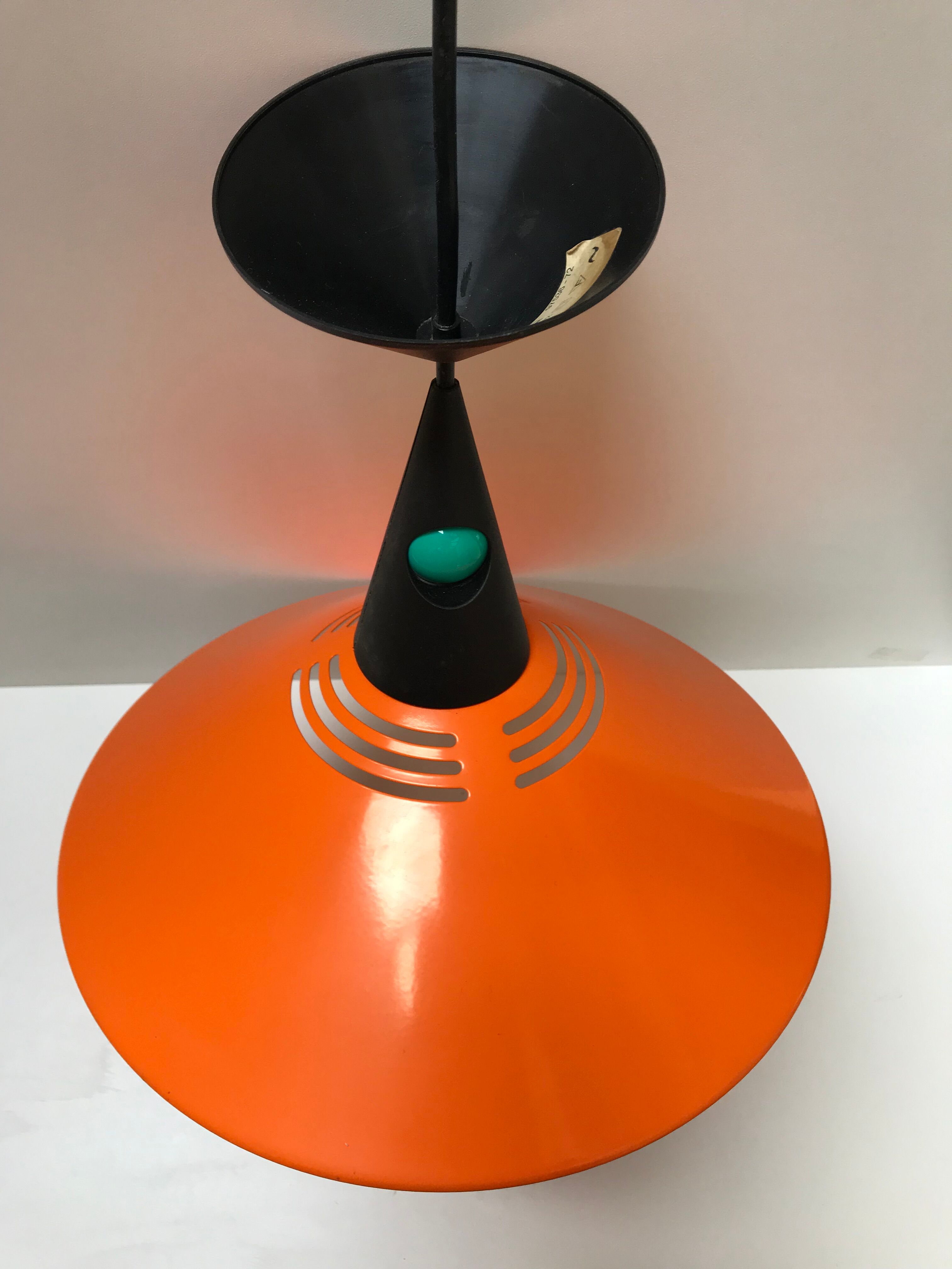 Orange metal suspension