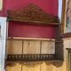 Wall shelf in carved wood, late 19th century