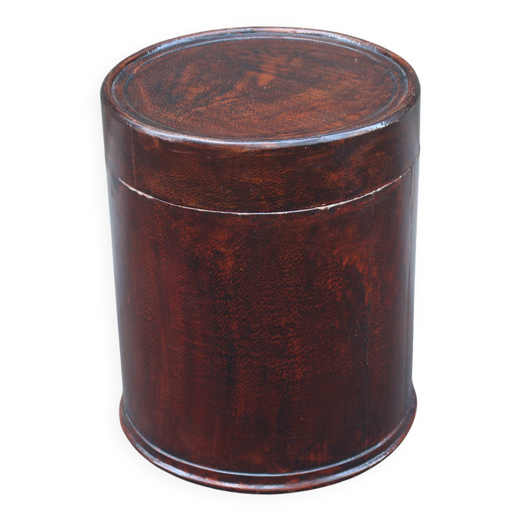 1970s curved wooden side table