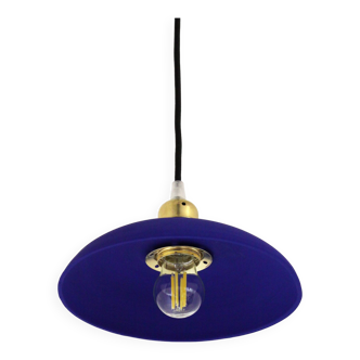 Klein blue ceramic pendant light